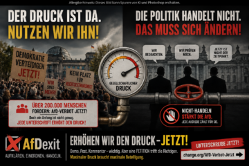 Die AfD wird stärker https://www.change.org/AfD-Verbot-Jetzt